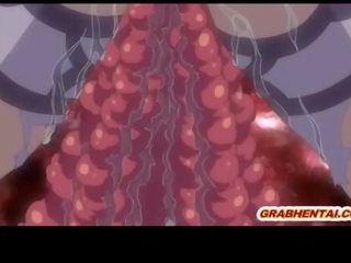 Gravid hentai coed brutalt monster tentakler knullet