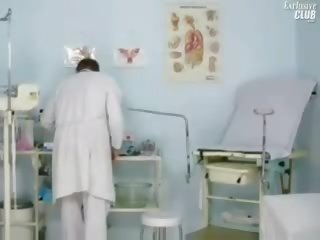 Iveta gyno pussy and anal speculum checkup at clinic