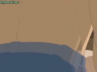 Anime babe gets anal fucked
